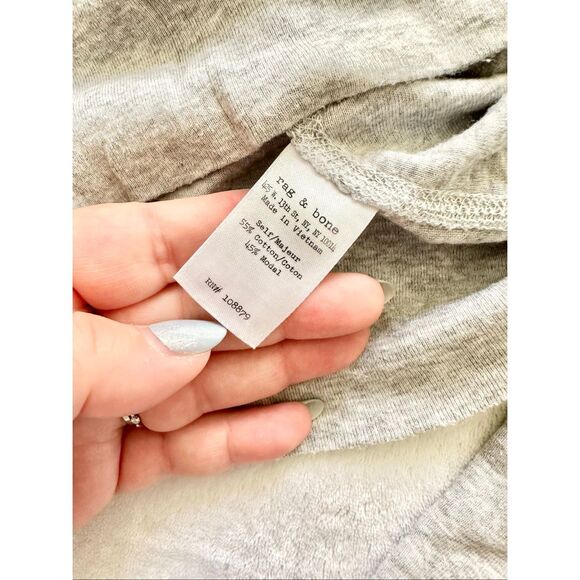 Rag’n’Bone light gray Raglan long sleeve top size M - Picture 5 of 8